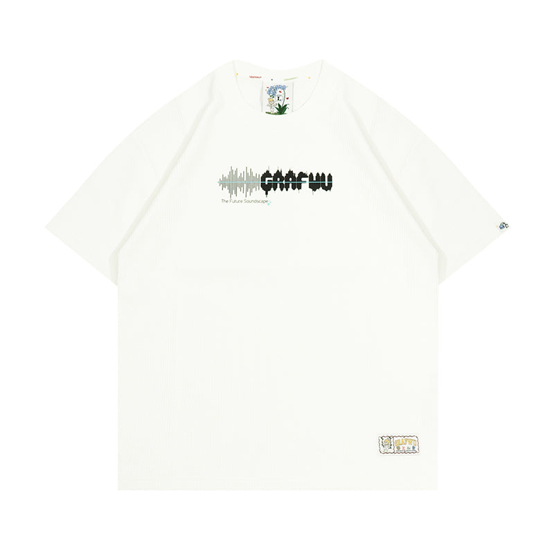 GRAFWU Music City Sound Wave Pattern Design T-Shirt