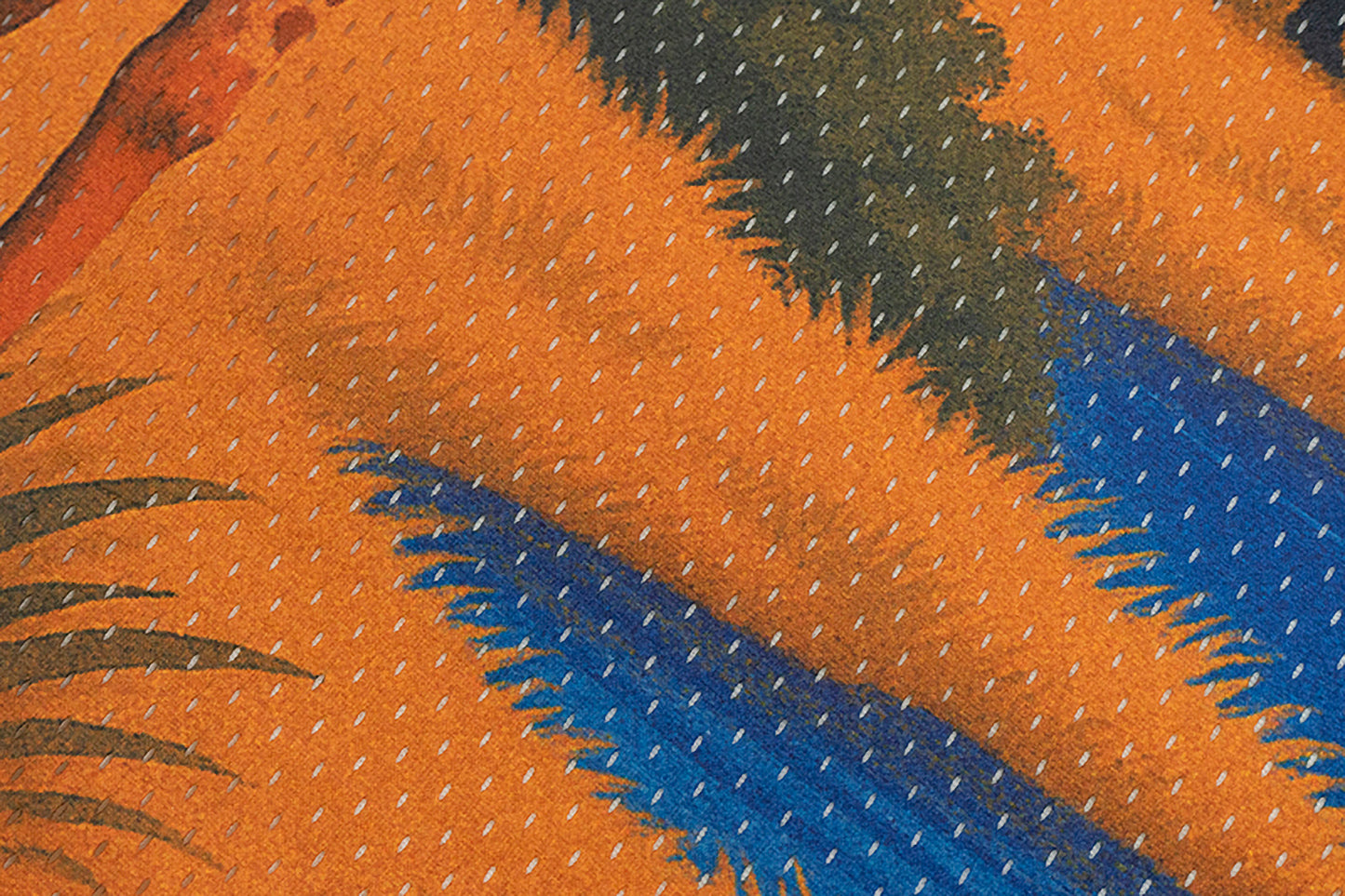 GRAF&WU African Scenery Giraffe Cheetah Retro Double Mesh T-shirt
