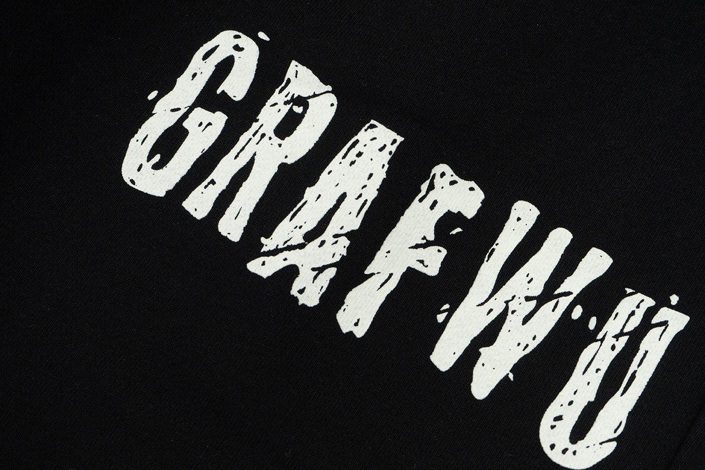 GRAF&WU Vintage Comic Patch Grunge Design Oversize Hip Hop Sweatpants