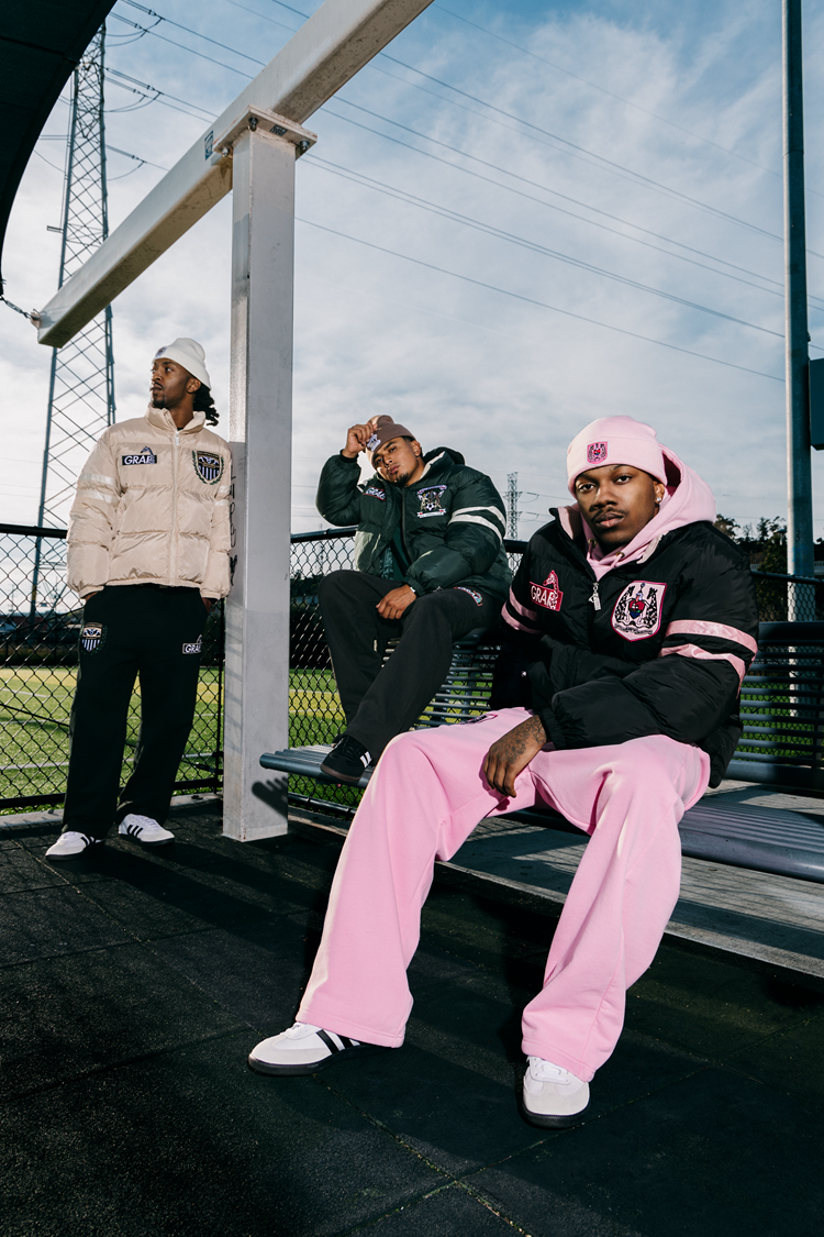 GRAF&WU Blokecore Floral Embroidery Thick Cotton-padded Coat