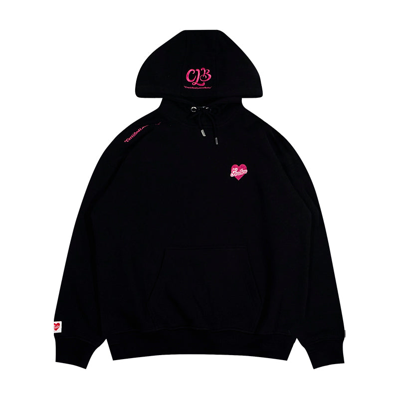 GRAF&WU Certified Lover Baby Embroidered Loose Fleece Hoodie