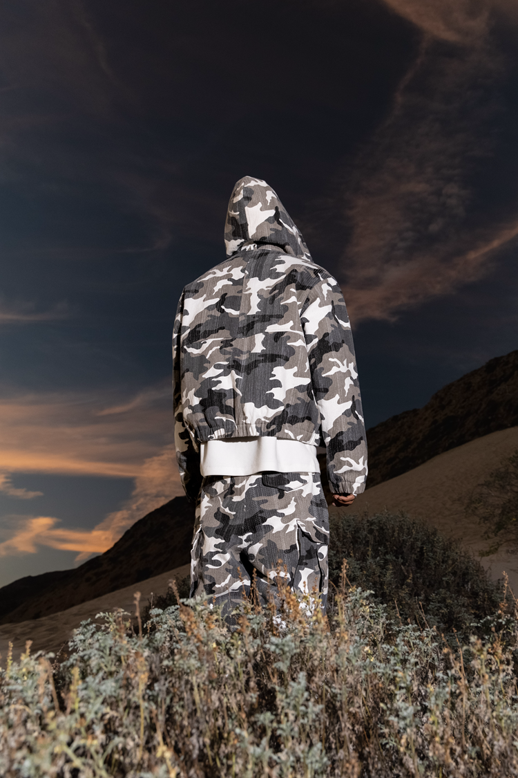 GRAF&WU Vintage Camouflage Leopard Pattern Thick Jacket