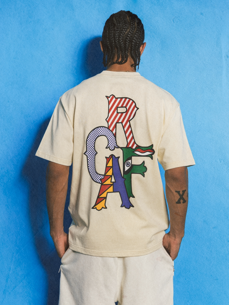 GRAF&WU Roy Pop Art Pattern Design Loose 100% Cotton T-Shirt