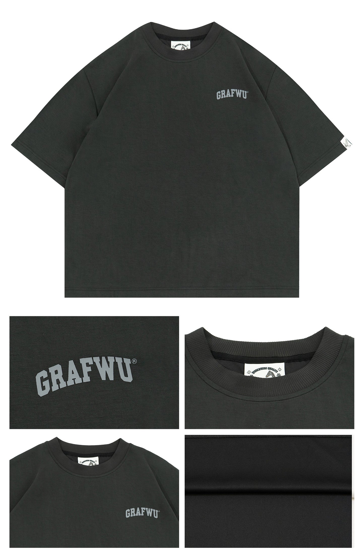 GRAF&WU Logo Fashion Cool Feeling Cozy T-shirt