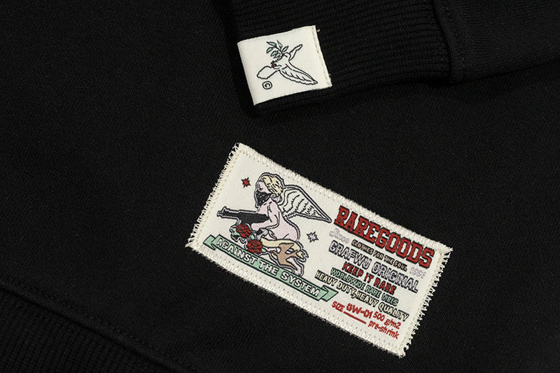 GRAF&WU Strawberry Cherry Sundae Cute Ghost Giraffe Street Hoodie