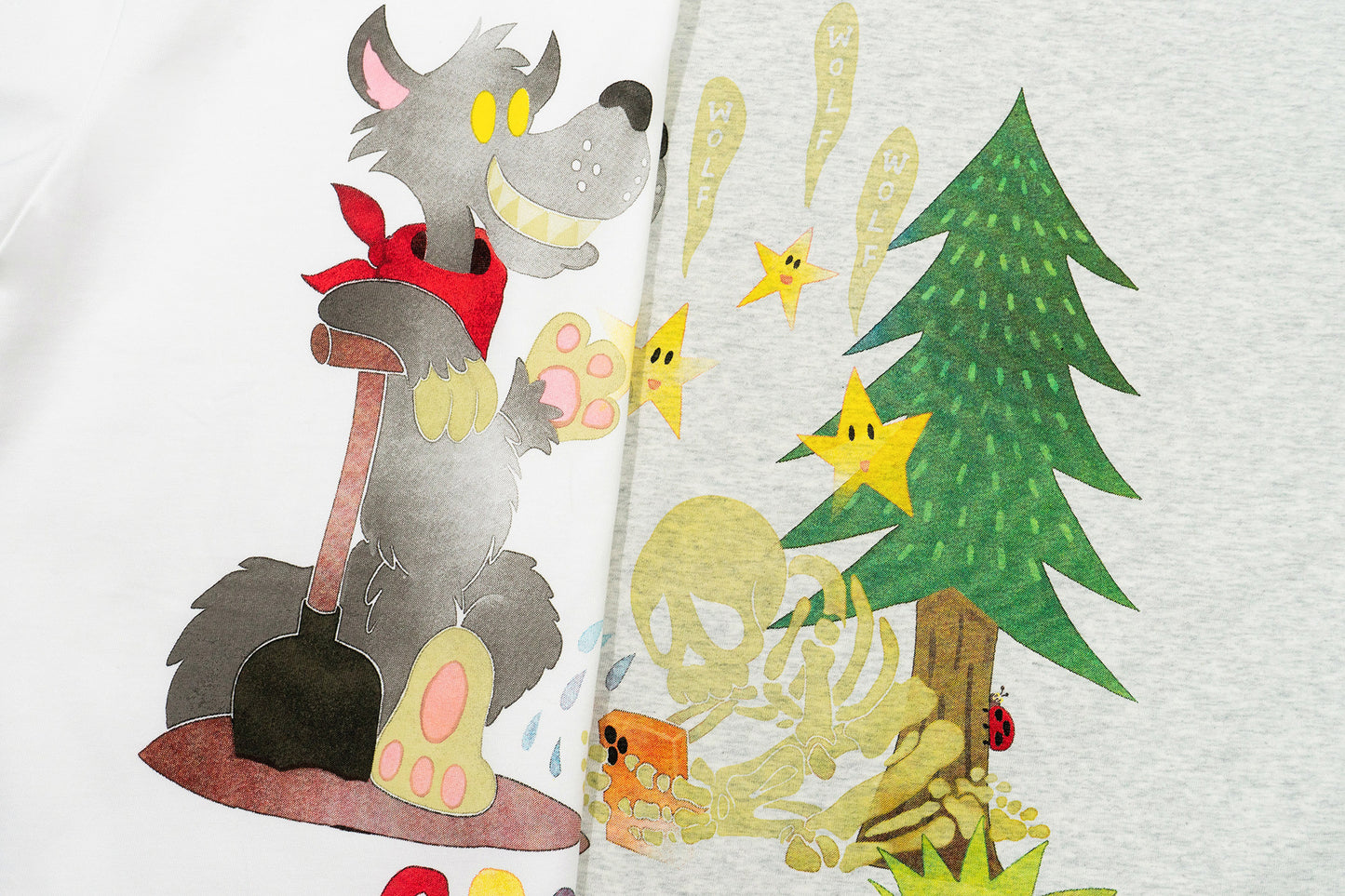 GRAF&WU【Giraffe Fable】Wolf Coming StreetWear Cool Feeling T-Shirt