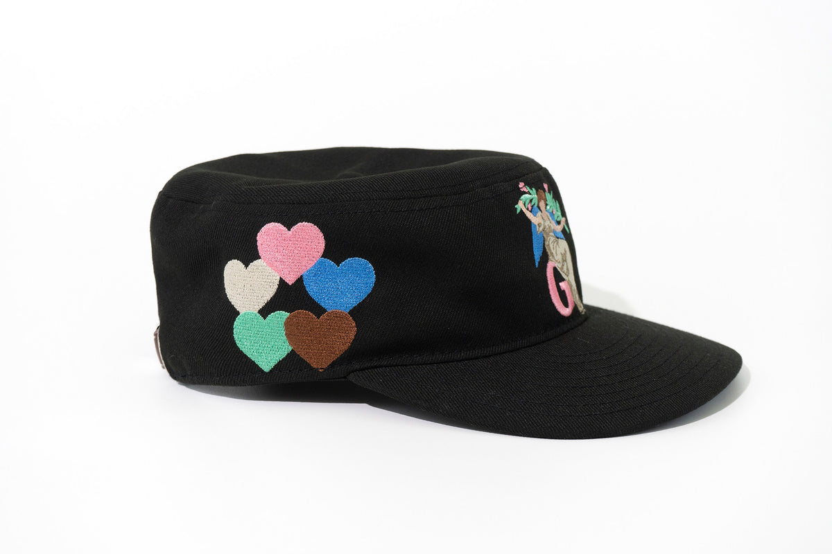 GRAF&WU Cat Goddess Stay Blessed Banknote Embroidered Flat-Top  Cap
