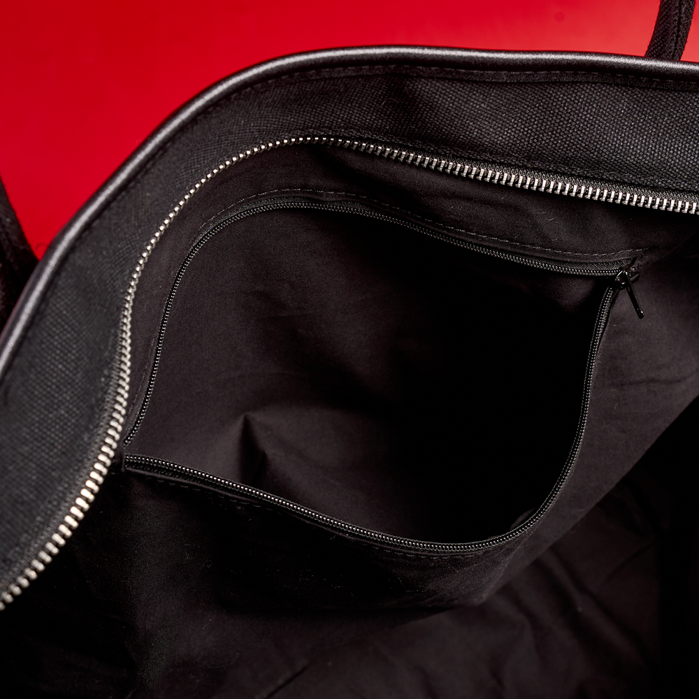 GRAF&WU Lucky Wealth Power 3 Goddesses 'World Is Yours' Oversized Canvas Bag