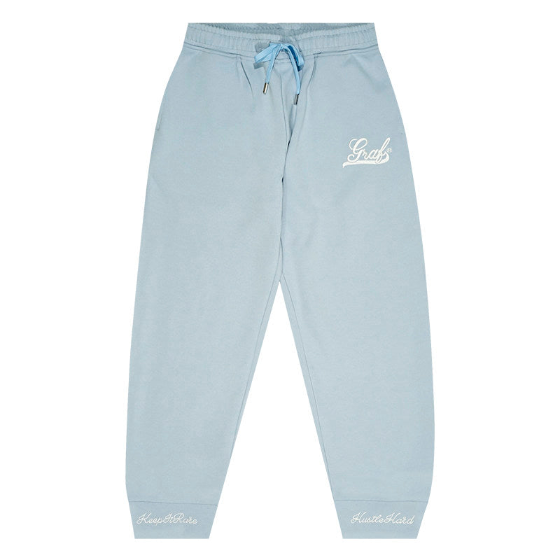 GRAF&WU Embroidered Letter Slim-Fit Lightweight Sweatpants