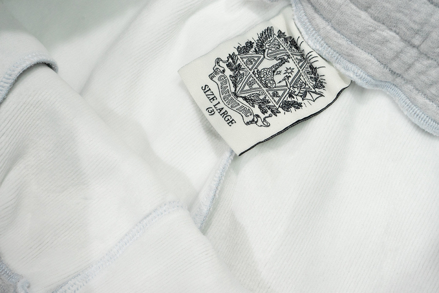 GRAF&WU Brand Letter Embroidered Loose Fleece Sweatpants