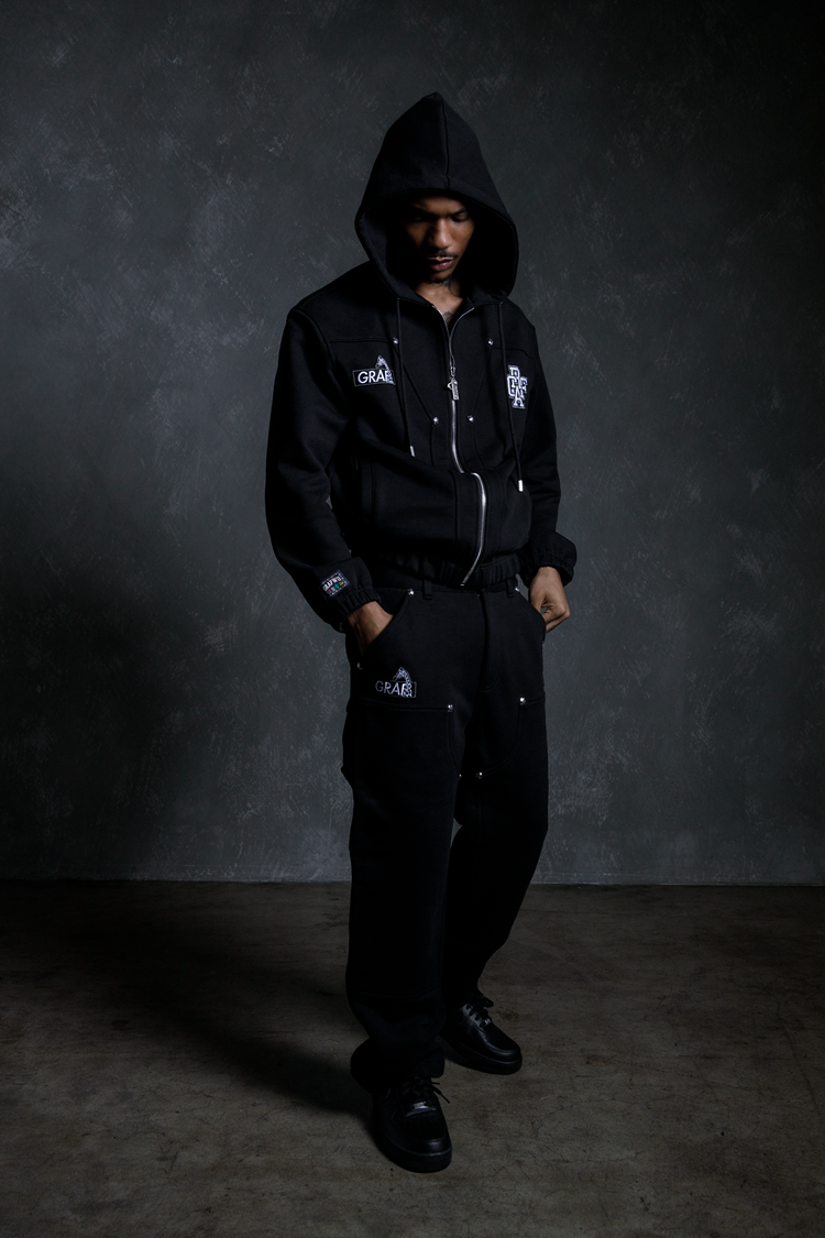 GRAF&WU Lumberjack Streetwear Oversize Zip-up Hoodie