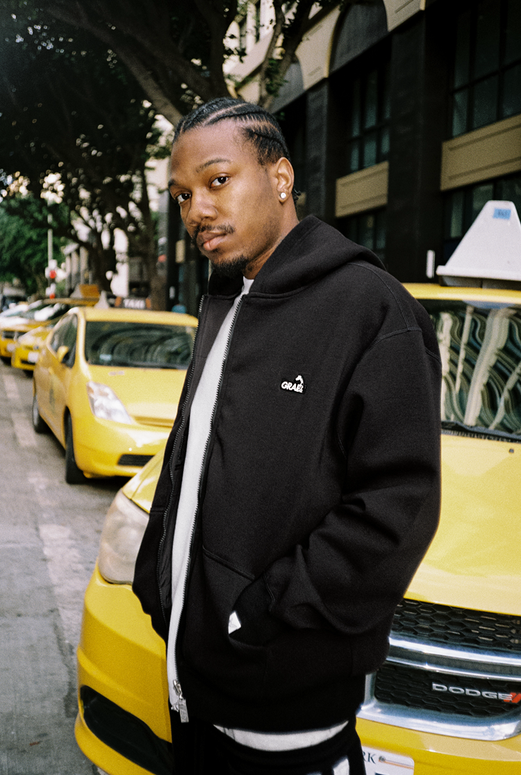 GRAF&WU Reversible Jacket-Embroidered Letter Two-in-One Layered Streetwear Coat