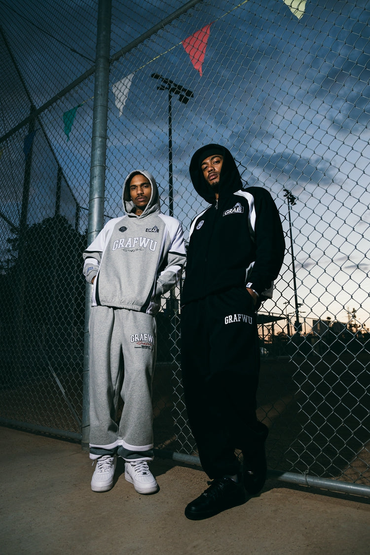 GRAF&WU Bloke Core Soccer-style Fashion Zip-up Hoodie