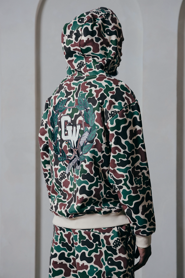 GRAF&WU Hidden Attack Multi-color Camouflage Oversize Hoodie