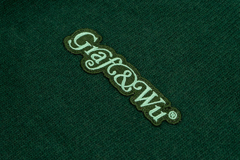 GRAF&WU 100% Goat Wool Cherry Embroidery Warm Knitted Sweater