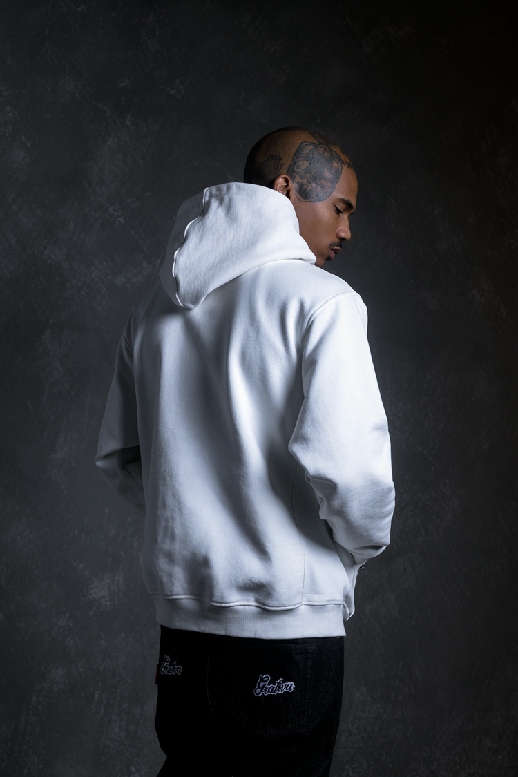 GRAF&WU Metal Buckle Street Loose Deer Angel Sweatshirt Hoodie