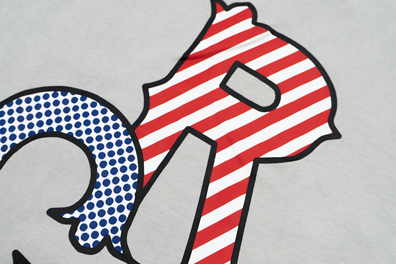 GRAF&WU Roy Pop Art Graphic Loose Cotton Long Sleeve Tee