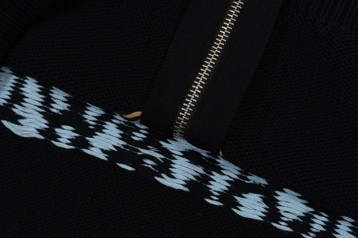 GRAF&WU Colorful Ribcage Knit Zip Up Hoodie Skeleton Streetwear