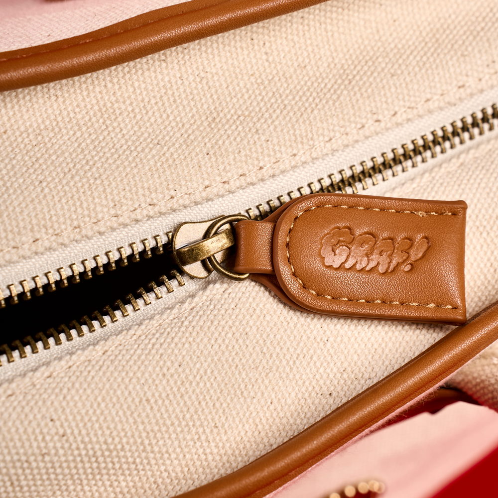 GRAF&WU Western Pony Hair Patchwork Oversized Canvas Tote Bag | Vintage Aesthetic