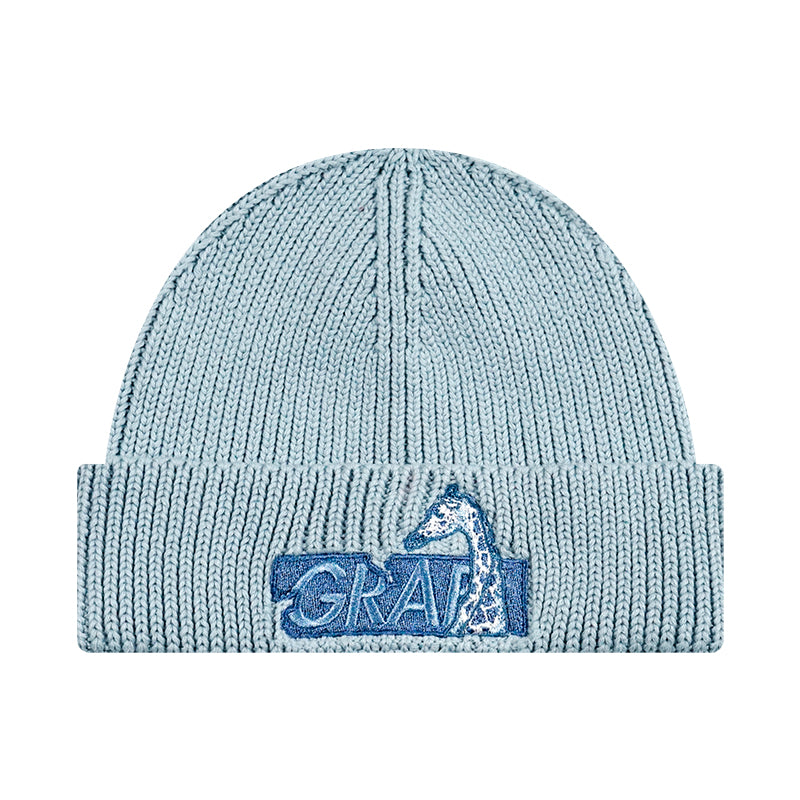 GRAF&WU Classic Colorful Embroidered Knitted Beanie