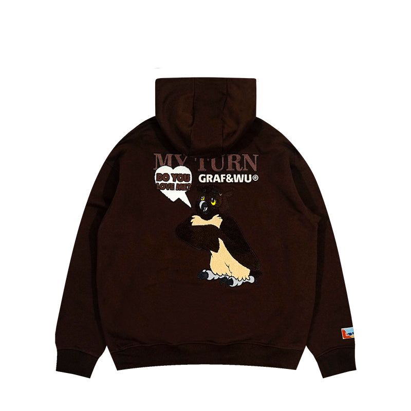 GRAF&WU MyTurn Hunting Series Duck Owl Fleece Hoodie