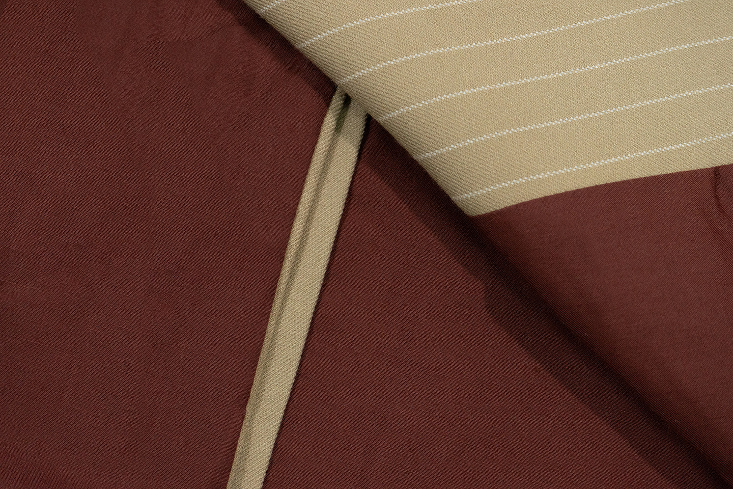 GRAFWU Oversized Pinstripe Double-Breasted Blazer Unisex Neutral Tone Suit