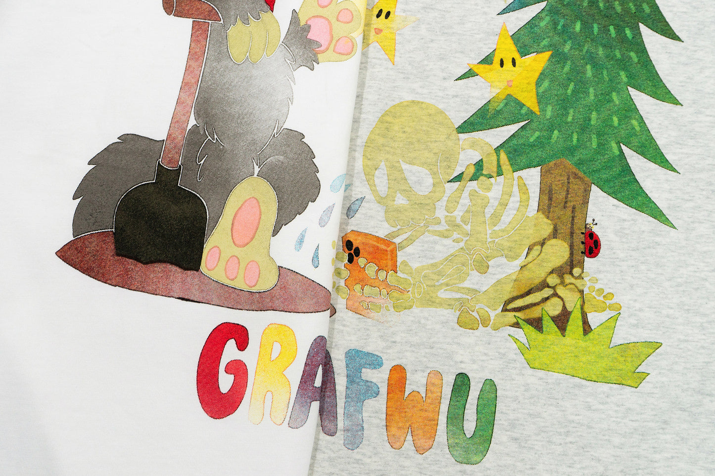 GRAF&WU【Giraffe Fable】Wolf Coming StreetWear Cool Feeling T-Shirt