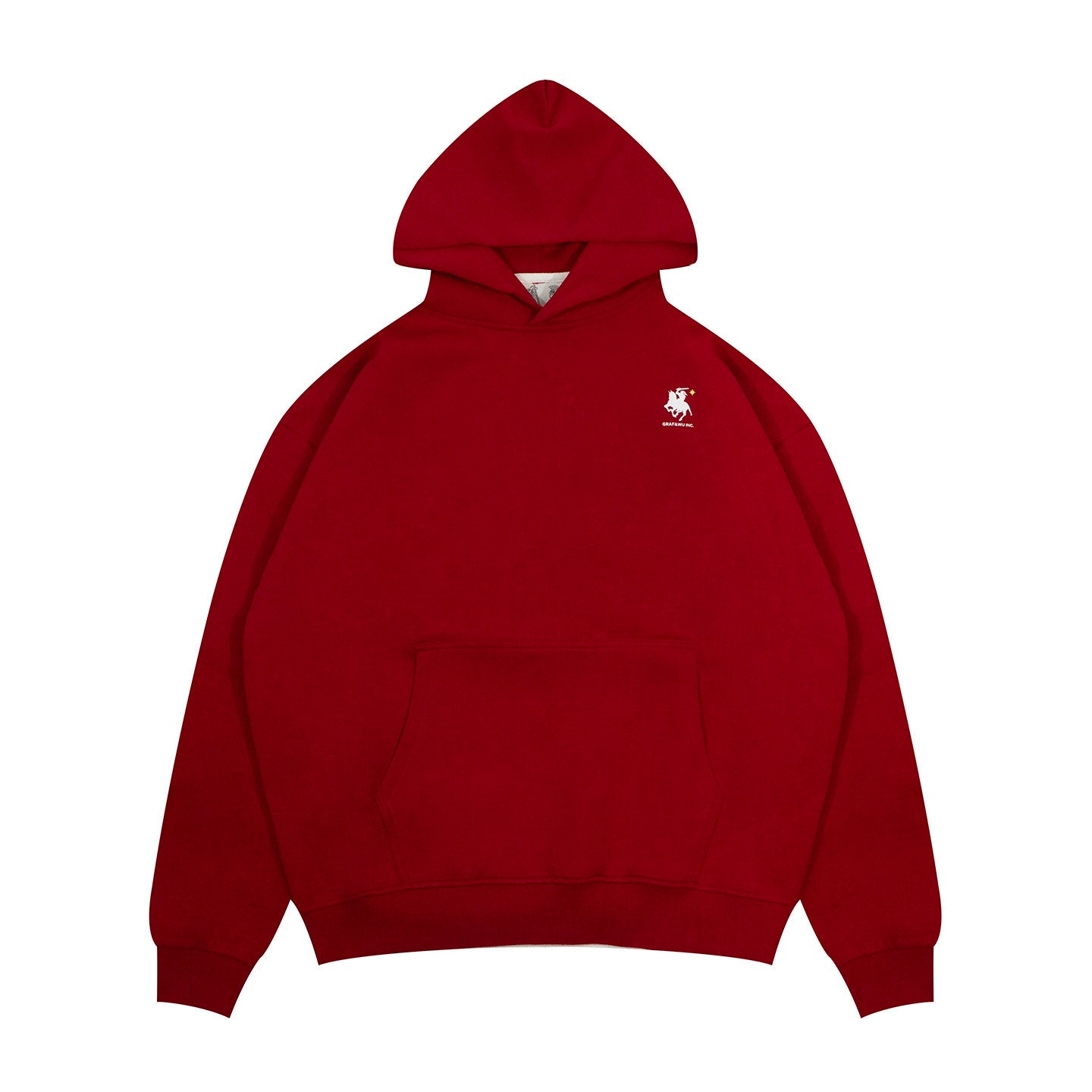 GRAF&WU Knight War Horse Star Long-sleeved Air Layer Cotton Hoodie