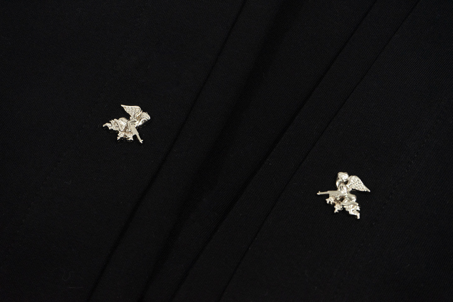 GRAF&WU AK47 Angel Metal Button Fashion Tear Away Hoodie