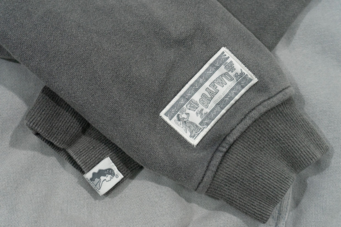 GRAF&WU Break to Build Cracked Letter Goddess Academy Oversized Hoodie