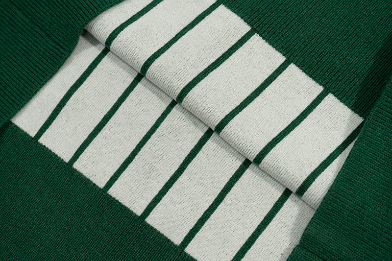 GRAF&WU Chenille Knitted Sleeveless Vest Sweater