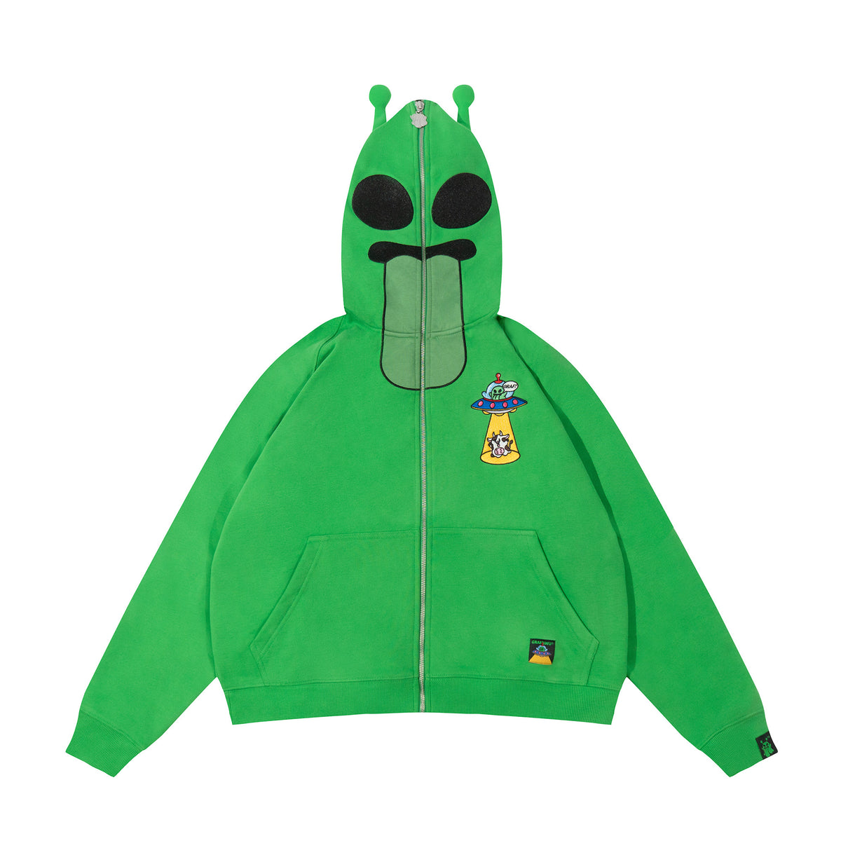 GRAF&WU 12 Alien Ghost Zip-Up Hoodie