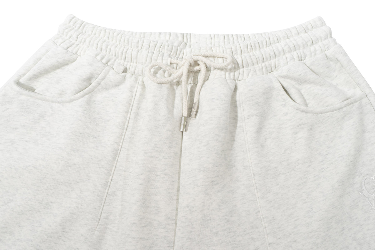GRAF&WU Unisex Embroidered Cotton Fleece Sweatpants