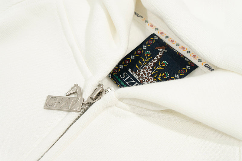 GRAF&WU Vintage AK47 Angel Barn Thick Fleece Zip-up Hoodie