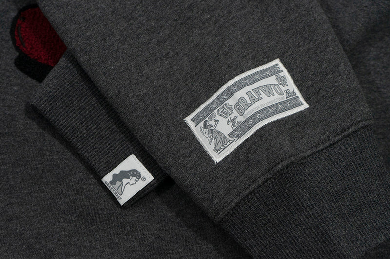 GRAF&WU Love Hate Angels Demons Giraffe Fleece Sweatshirt