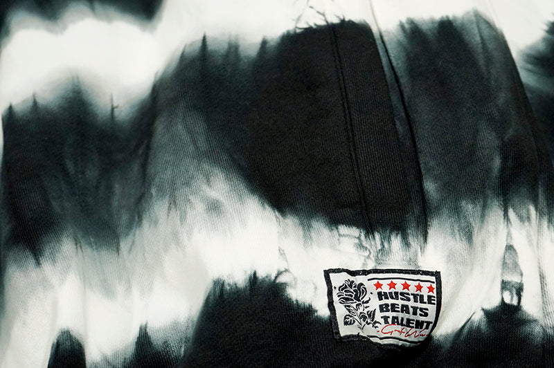 GRAF&WU Handmade Tie-dye V-neck Oversize Pullover Sweatshirt