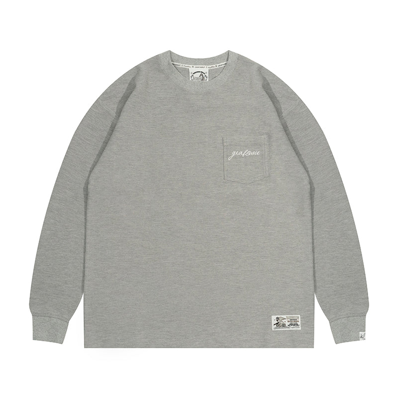 GRAF&WU Clean Fit Solid Cotton Long-sleeved Shirt