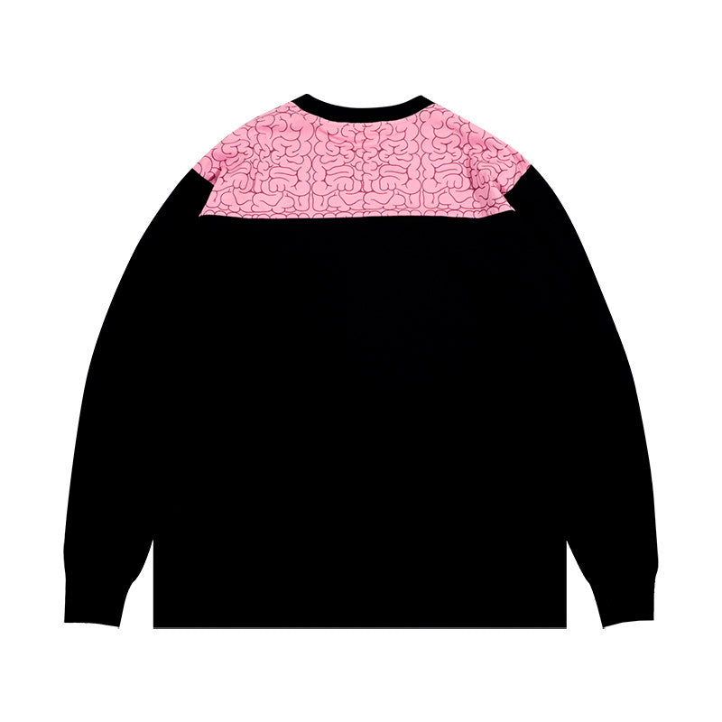 GRAF&WU Brain Hole Series Casual Loose Long Sleeve Shirt