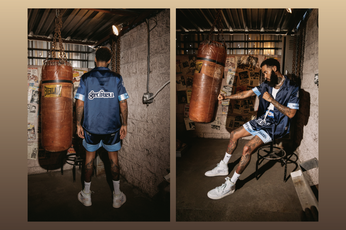 GRAF&WU Boxing Acetate Fabric T-Shirts