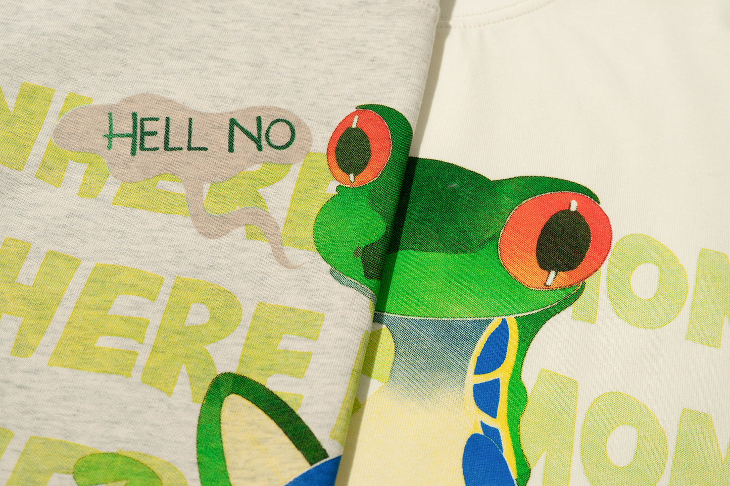 GRAF&WU Giraffe Fable Tadpoles Find Their Original Home Thin Cool Feeling Fabric T-Shirt