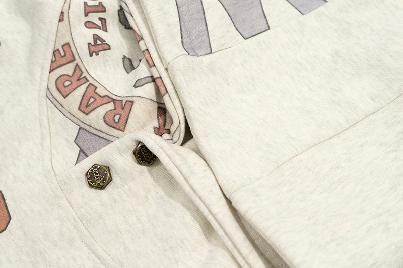 GRAF&WU AK47 Angel Goddess Blessing Floral Fleece Hoodie