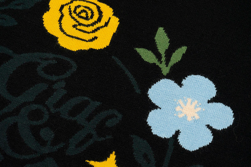 GRAF&WU Floral Wreath Art Pattern Luxury Knit Streetwear Tee