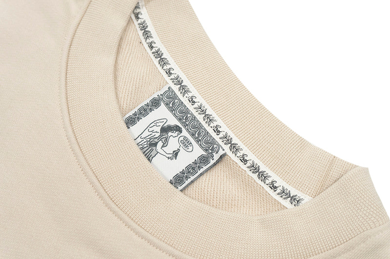 GRAF&WU Goddess Blessing Graphic Oversize Crew Neck Sweatshirt