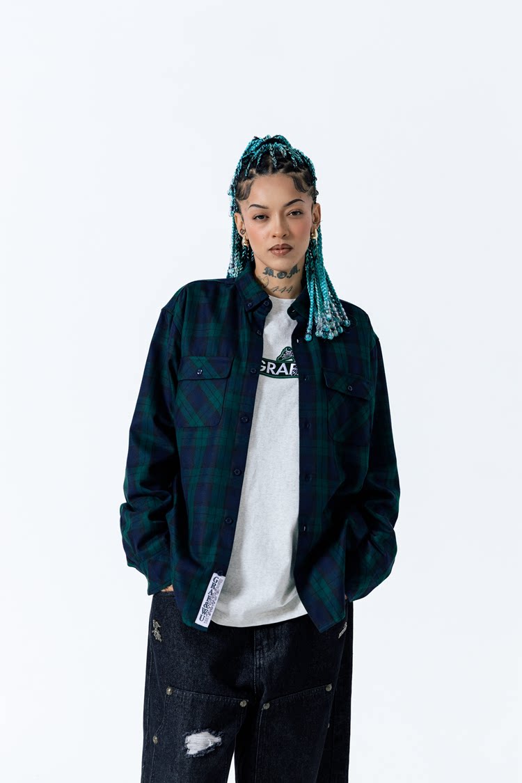 GRAF&WU Classic Giraffe Embroidered Long-Sleeve T-Shirt