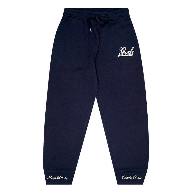 GRAF&WU Embroidered Letter Slim-Fit Lightweight Sweatpants