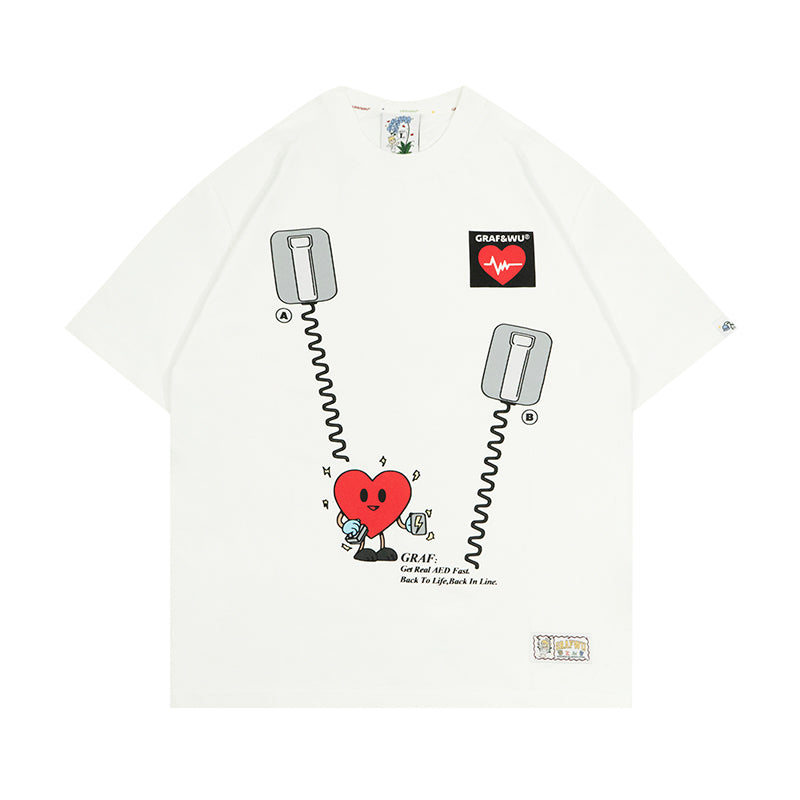 GRAFWU AED Save Your Life T-Shirts