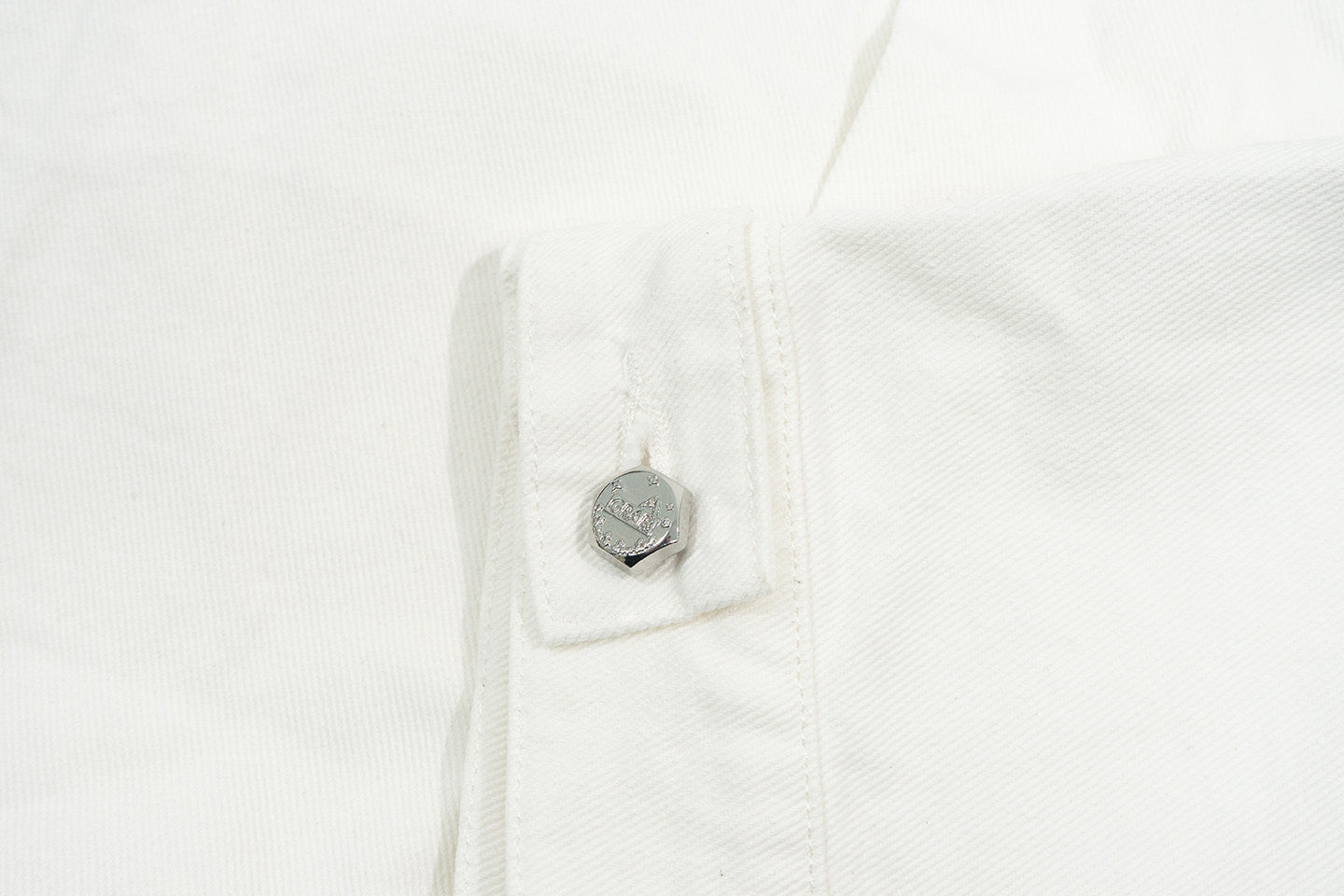 GRAF&WU Embroidered Poem Chenille Denim Jacket