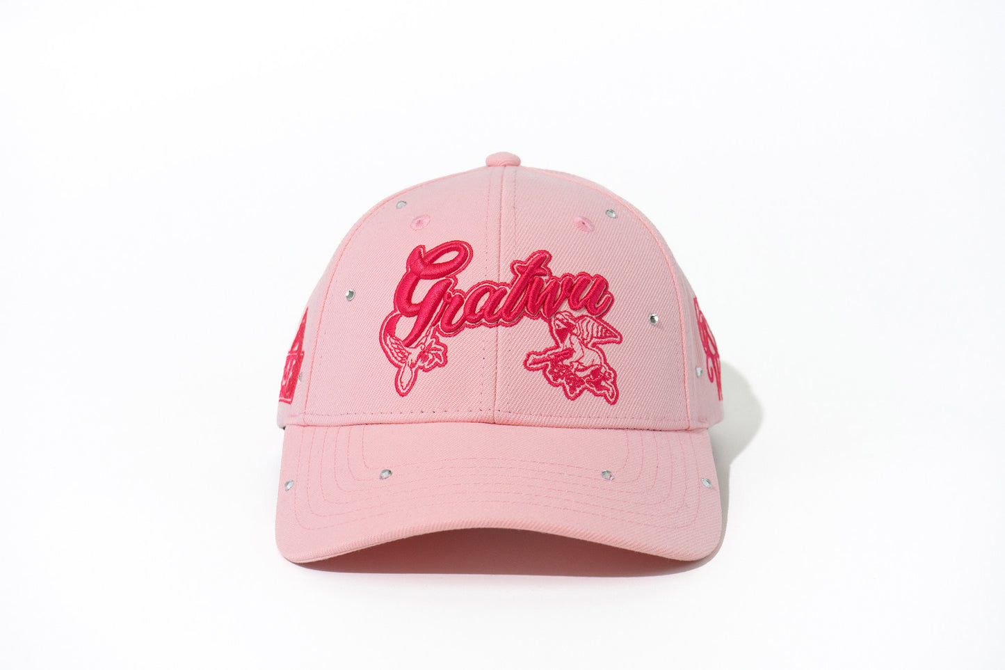 GRAF&WU Rhinestone AK47 Angel Baseball Cap Curved Brim Streetwear Hat
