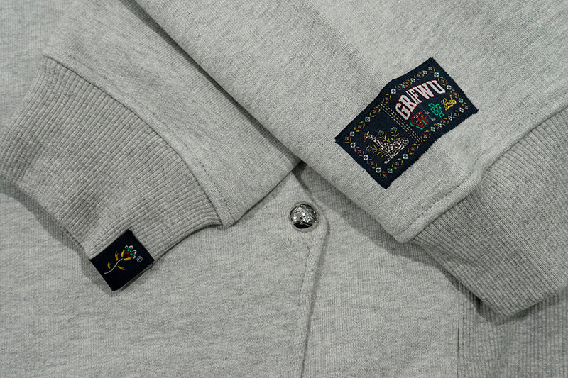 GRAF&WU Heartbreak Giraffe Embroidered Thick Hoodie