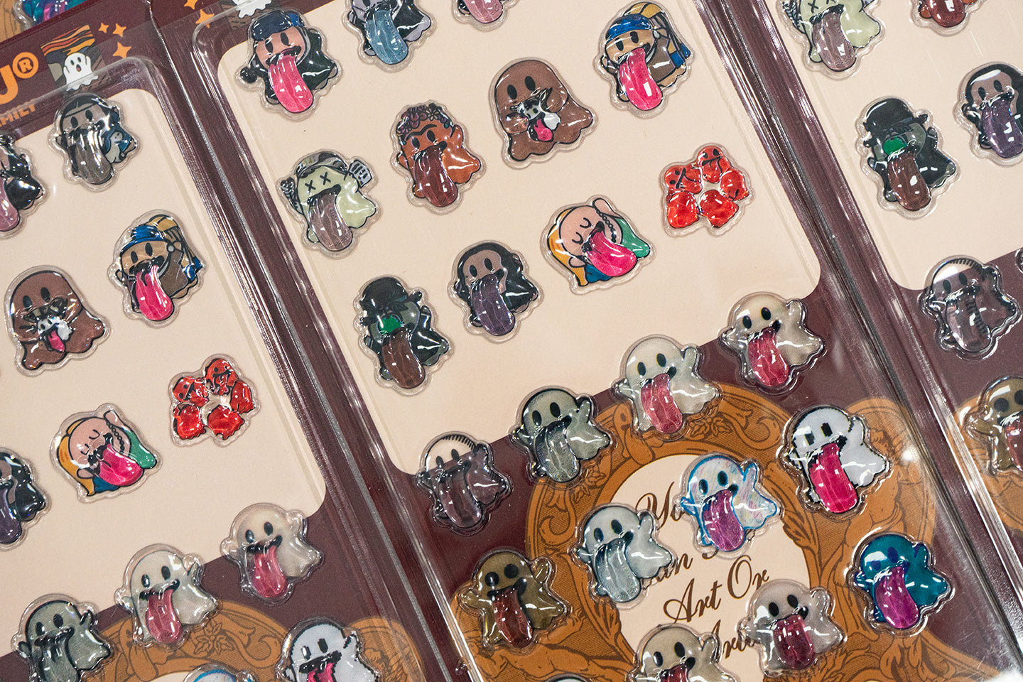 GRAF&WU 3D Embossed Mobile Phone Computer Stickers